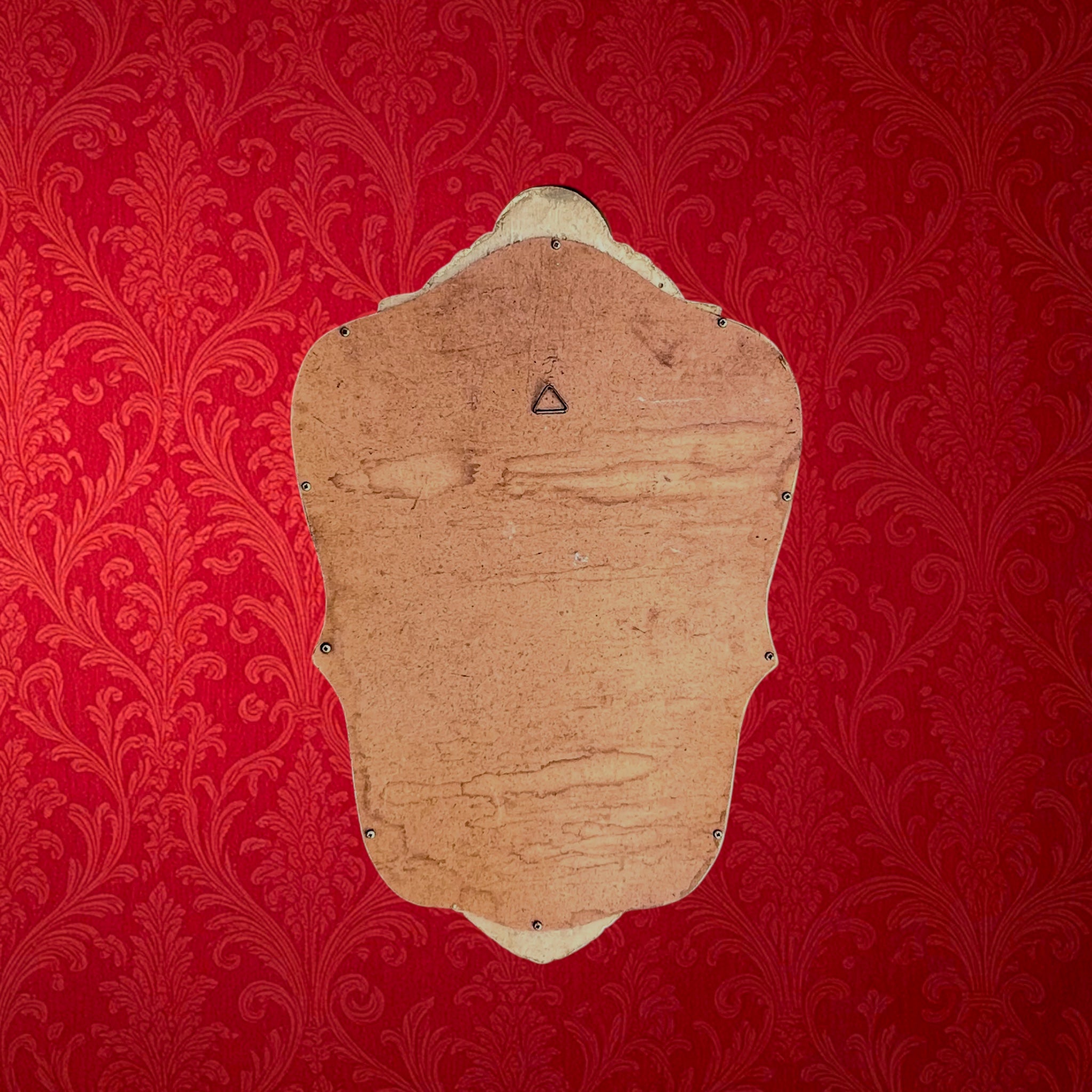 Miroir Mural Doré de Style Rocaille en Résine – Années 50