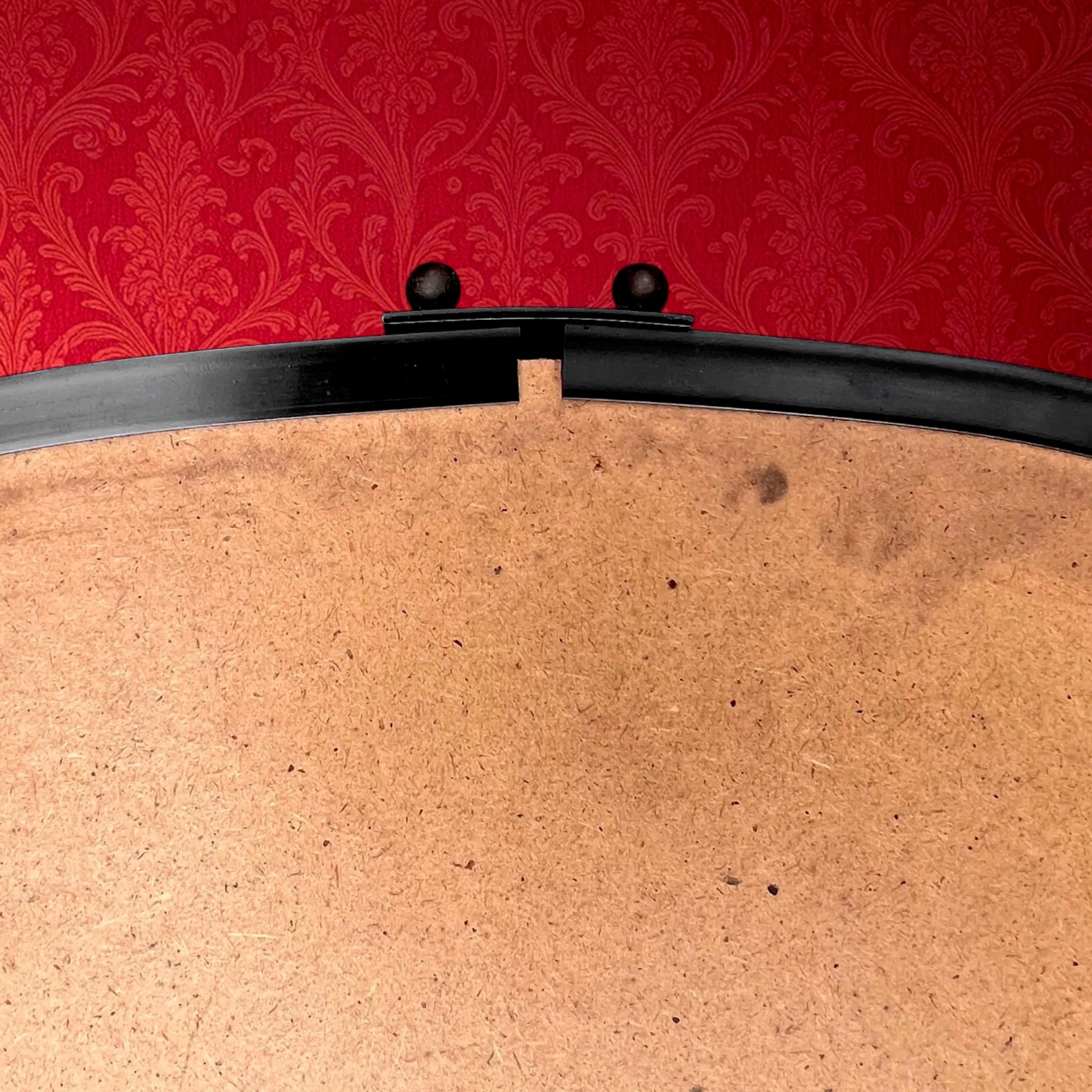 Miroir Mural Asymétrique Forme Libre Noir et Doré – Années 50-60