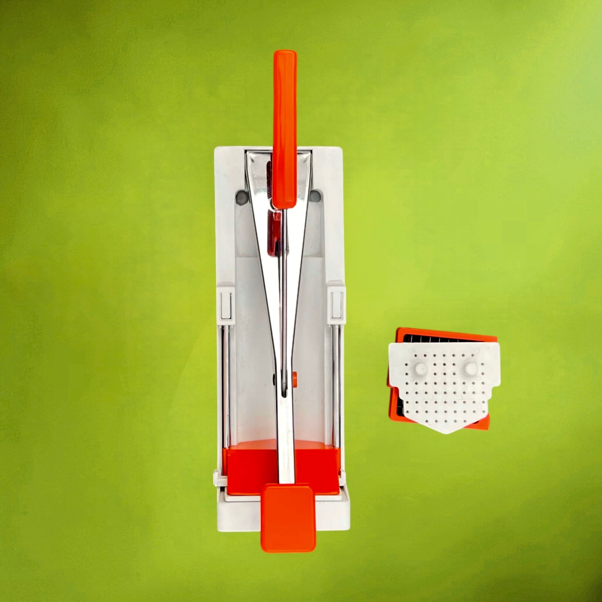 Coupe-Frites Brabantia Maître Blanc et Orange – Années 1970